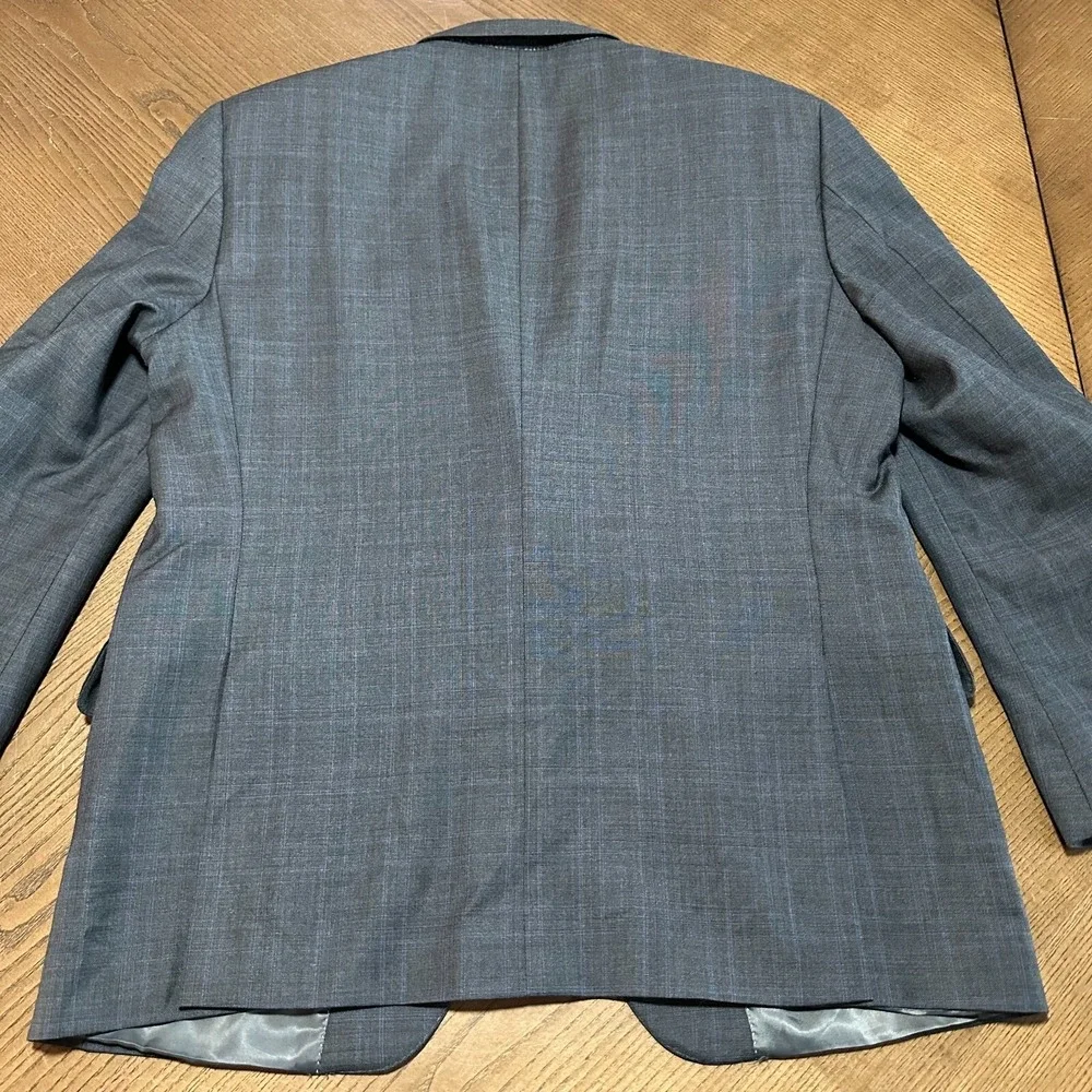 Peter Millar Blazer Mens 42S 2 Button Gray‎ Sport Coat Suit Jacket 100% Wool